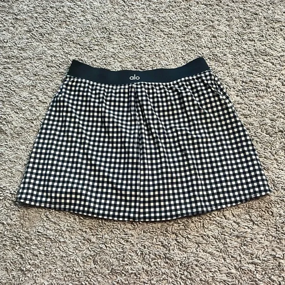 Alo mesh gingham skirt size XS - Picture 2 of 7